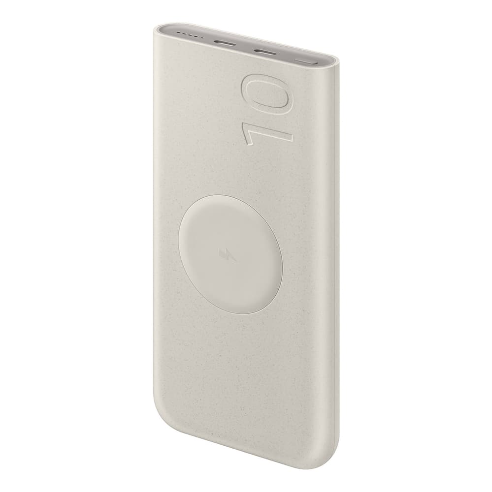 Induktivni napajalnik Samsung 10000 mAh, 2x USB-C 25W SFC - bež 2