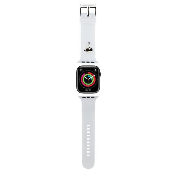 Karl Lagerfeld etui za Apple Watch 38/40/41mm - 3D Rubber Karl Head - bela