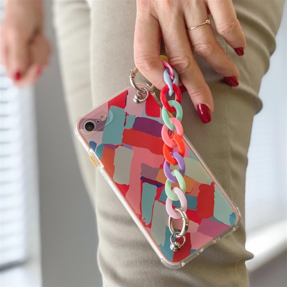 Ovitek Hurtel Color Chain Case za Xiaomi Redmi Note 10 / 10S, Gel, Pisani 3