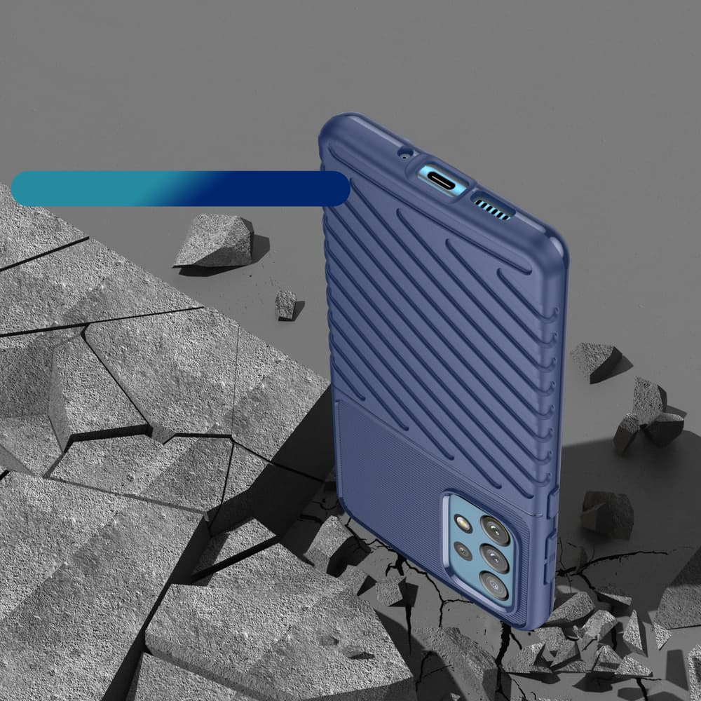 Hurtel Thunder Case prožno oklepno ovitka za Samsung Galaxy A73 modra 7