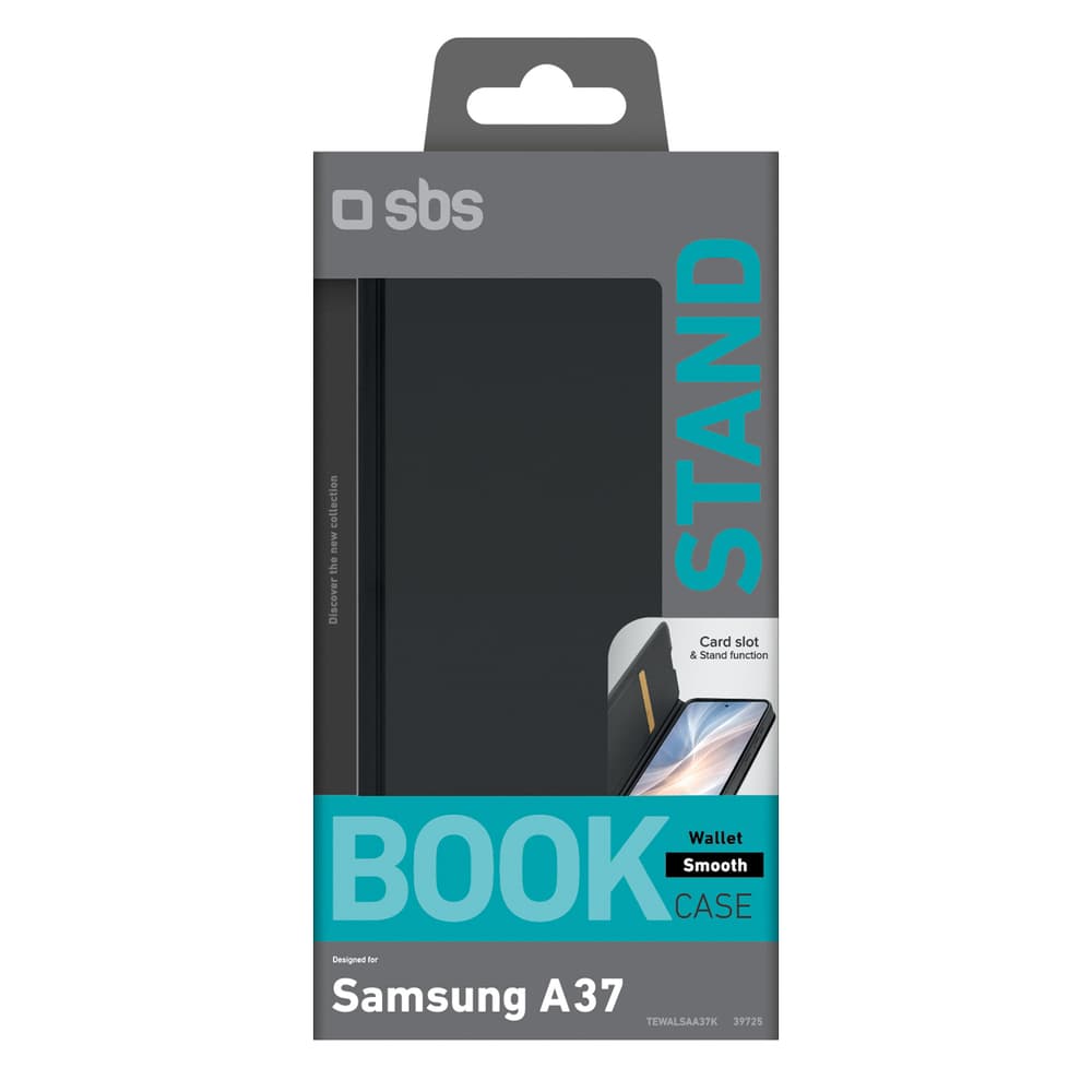 SBS Wallet Smooth etui za Samsung Galaxy A37 s flipom - črn 2