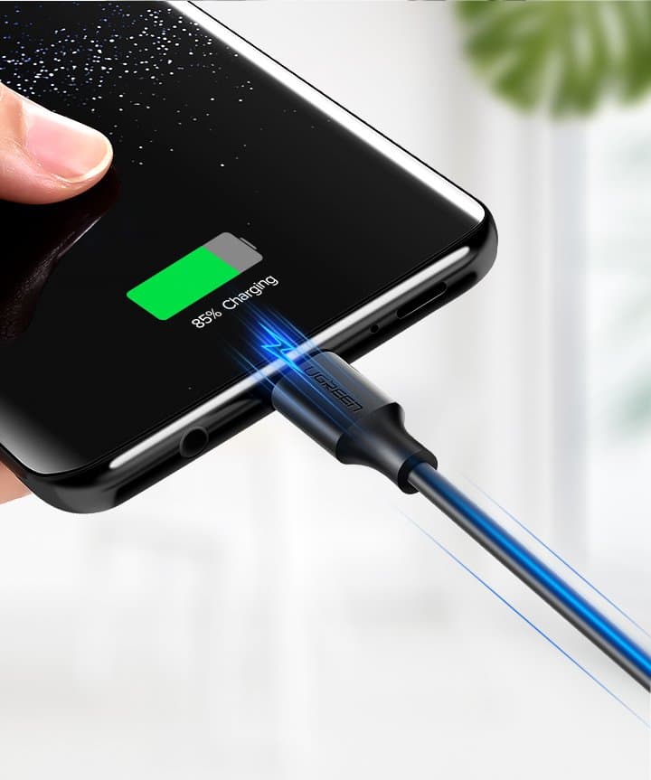Ugreen US287 kabel USB-A / USB-C 2A, 1m - črn 3
