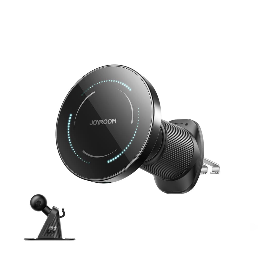 Joyroom JR-ZS502 MagSafe avto nosilec z 15W brezžičnim polnilcem - črn