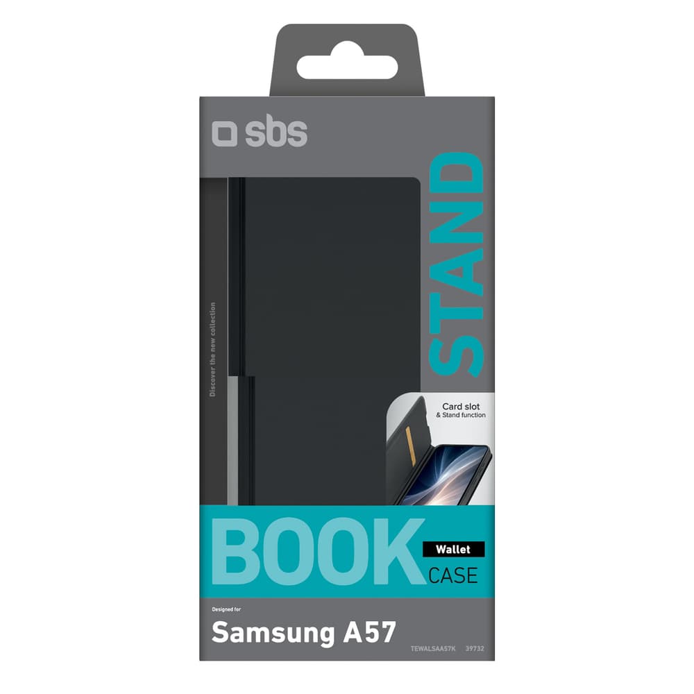 SBS Wallet Smooth etui za Samsung Galaxy A57 s flipom - črn 2