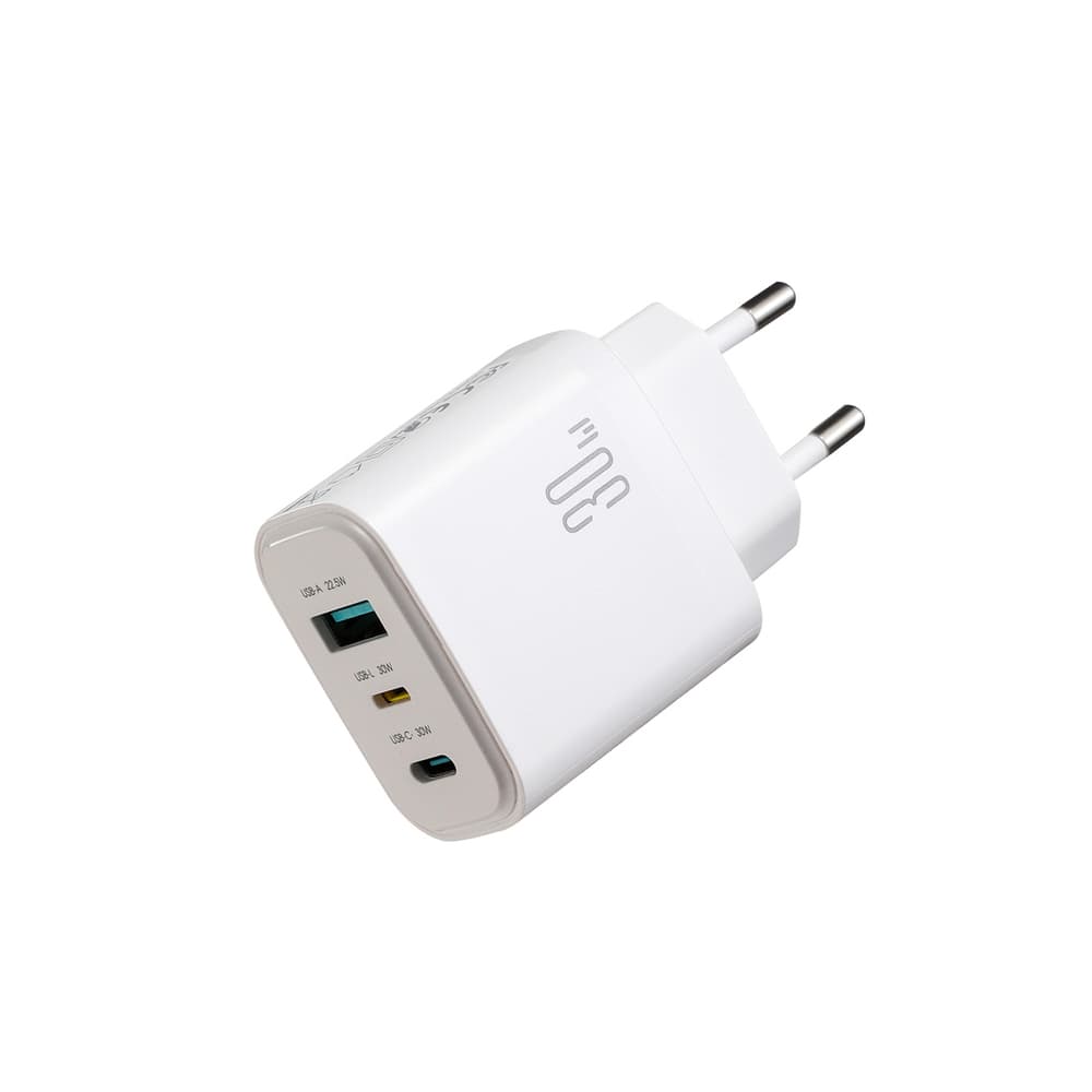 Joyroom JR-TG6 GaN 30W Zidni polnilnik, bel