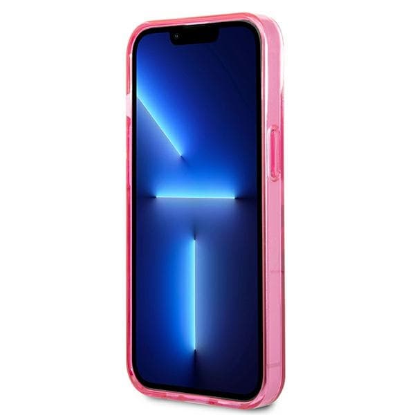 Ovitek Karl Lagerfeld Gradient Ikonik Karl&Choupette za iPhone 13 mini, roza 5
