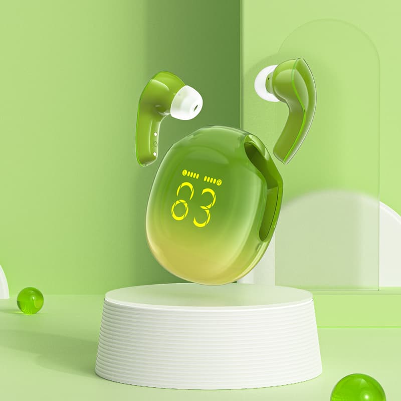 Acefast T9 Bluetooth 5.3 brezžične slušalke, zelene 7