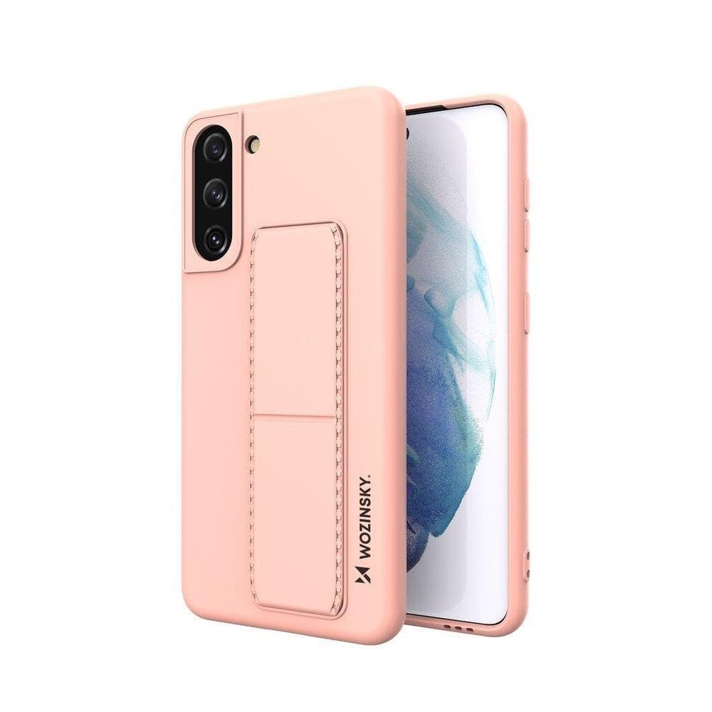 Wozinsky Kickstand ovitek za Samsung Galaxy S21+ 5G, roza