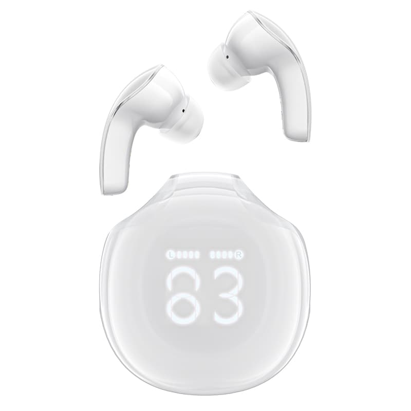 Acefast T9 Bluetooth 5.3 brezžične slušalke, bele
