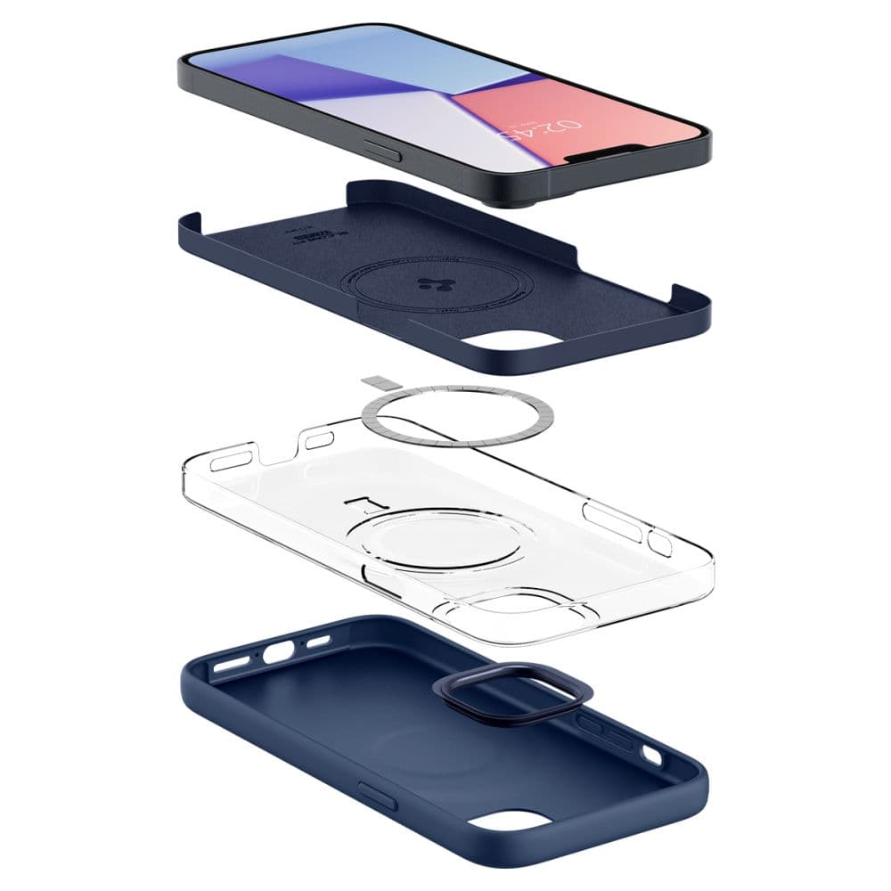 Etui Spigen Silicone Fit Mag s MagSafe za iPhone 14 Plus - moder 2