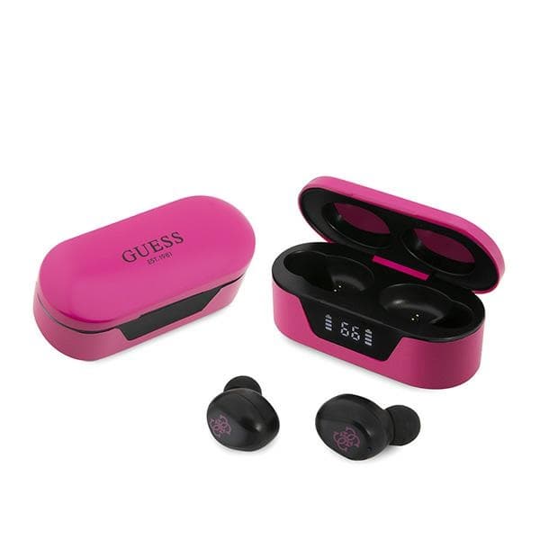 Guess GUTWST31EM TWS slušalke + polnilna postaja, magenta
