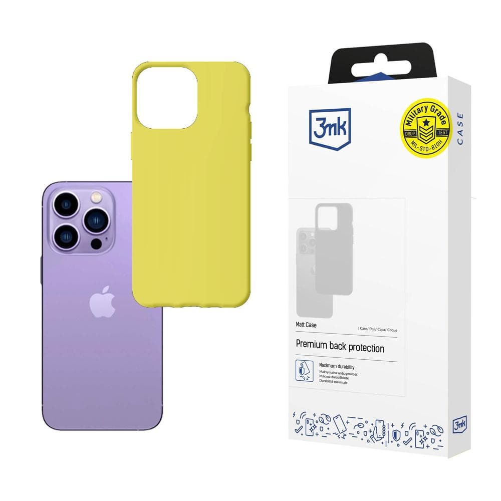 3mk Matt ovitek za iPhone 14 Pro - limeta zelena