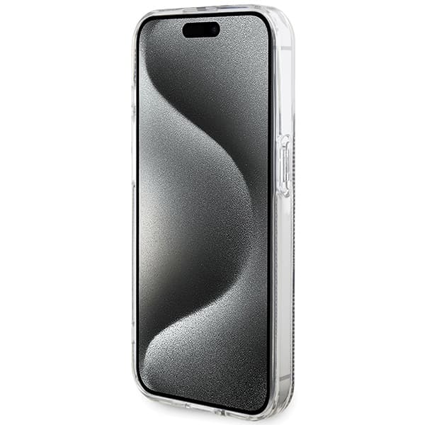 Ovitek Guess IML 4G Gold Stripe za iPhone 15 Pro - rjava 5