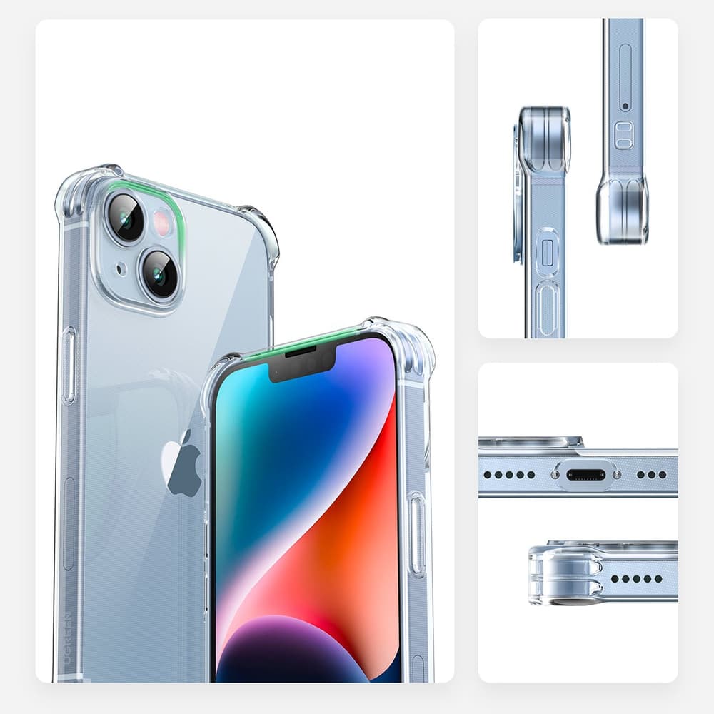 Ugreen Gel Bright Cushion etui za iPhone 14 Plus - prozoren 6