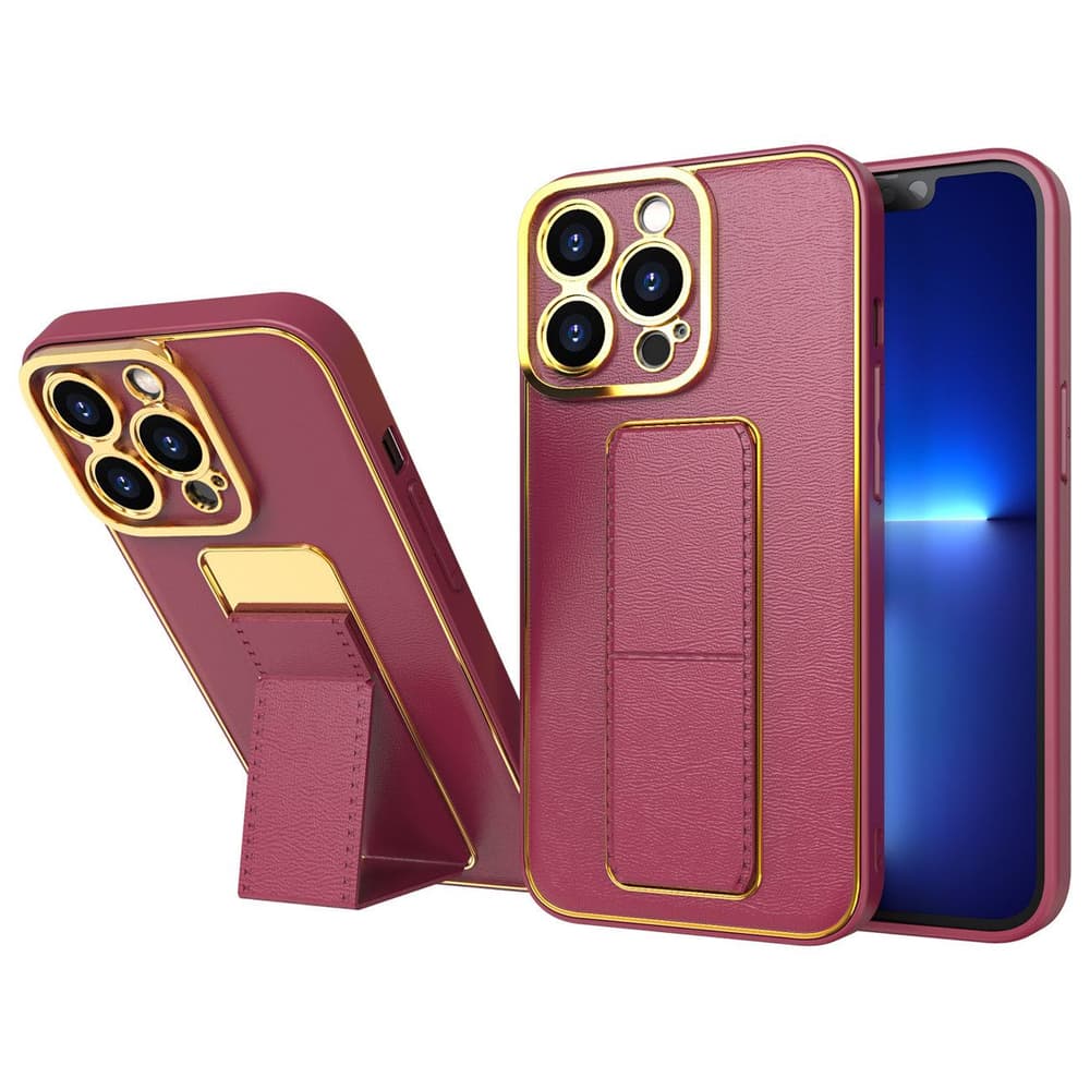 Hurtel New Kickstand ovitek za iPhone 13 Pro Max, rdeča