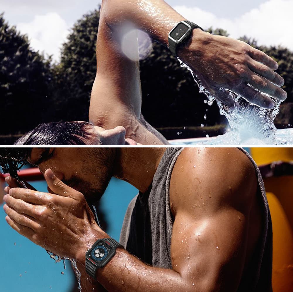 Hurtel Protect Strap Band za Apple Watch 38/40/41mm, črna 7