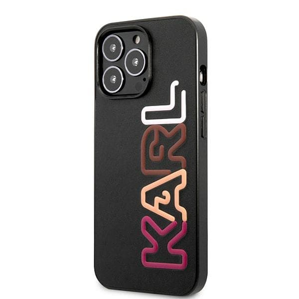 Karl Lagerfeld Multipink Brand ovitek za iPhone 13 Pro Max (6,7") - črn 2
