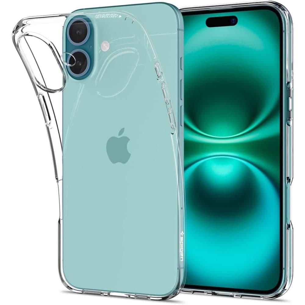 Spigen Liquid Crystal ovitek za iPhone 16 Plus - Prozoren 3