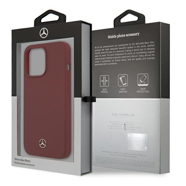 Mercedes etui Silicone Line za iPhone 13 Pro / 13 - rdeča 8