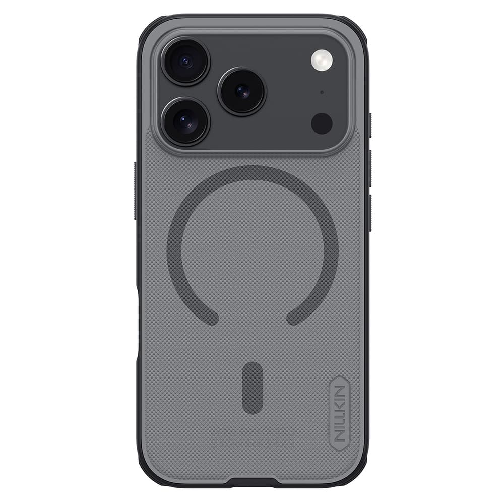 Nillkin Super Frosted Shield Pro ovitek za iPhone 17 Pro, črn-prozoren