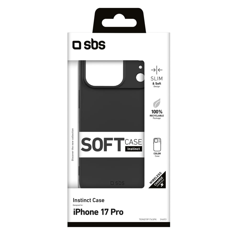 SBS Instinct ovitek za iPhone 17 Pro - črna 2