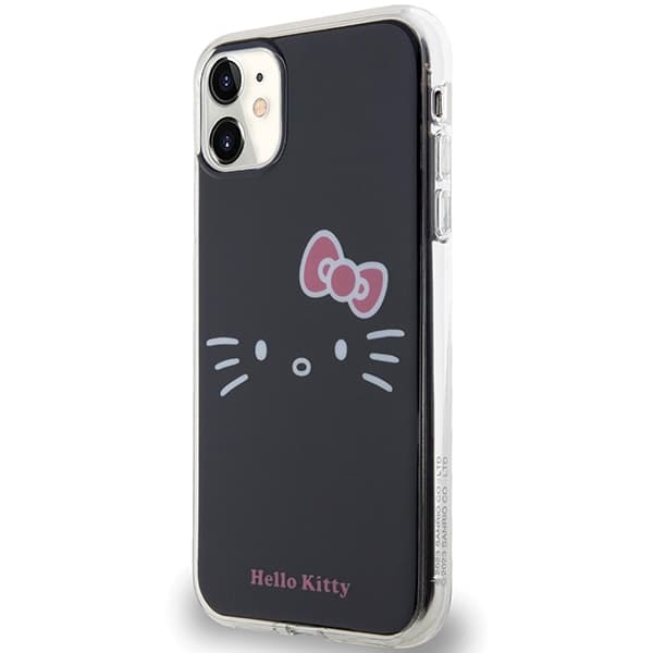 Hello Kitty ovitek IML Kitty Face za iPhone 11 / Xr - črn 2