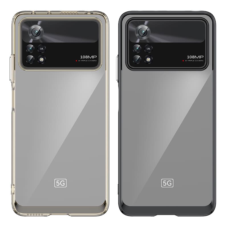 Ovitek Outer Space Case za Xiaomi Poco X4 Pro 5G s fleksibilnim okvirjem, moder 5