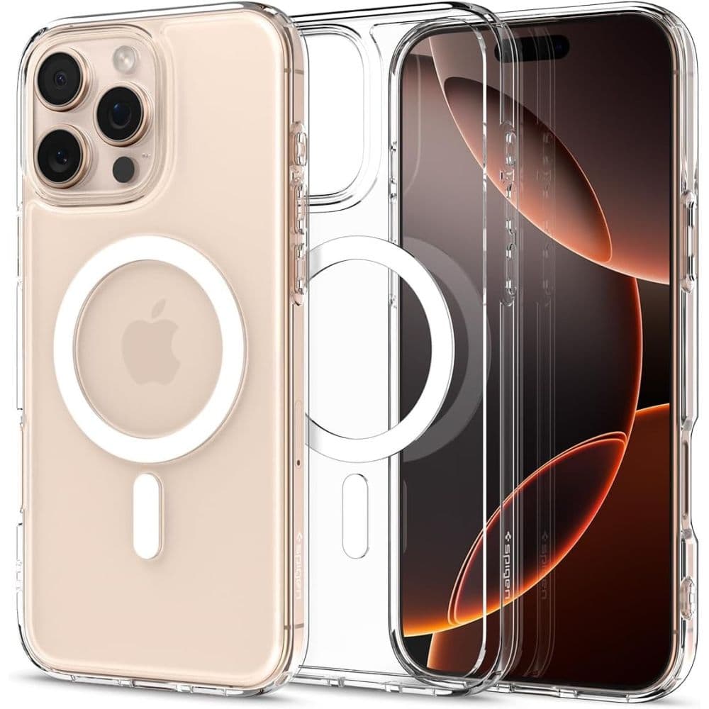 Ovitek Spigen Ultra Hybrid MagSafe za iPhone 16 Pro - bel