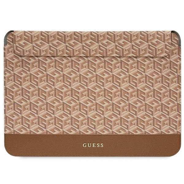 Etui Guess GCube Stripes za 14" prenosnik - rjav