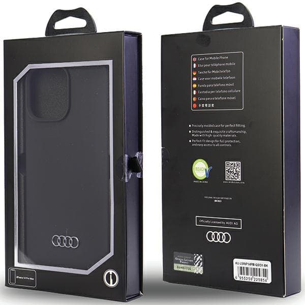 Ovitek Audi Silikonski za iPhone 14 Pro Max 6.7" črn 6