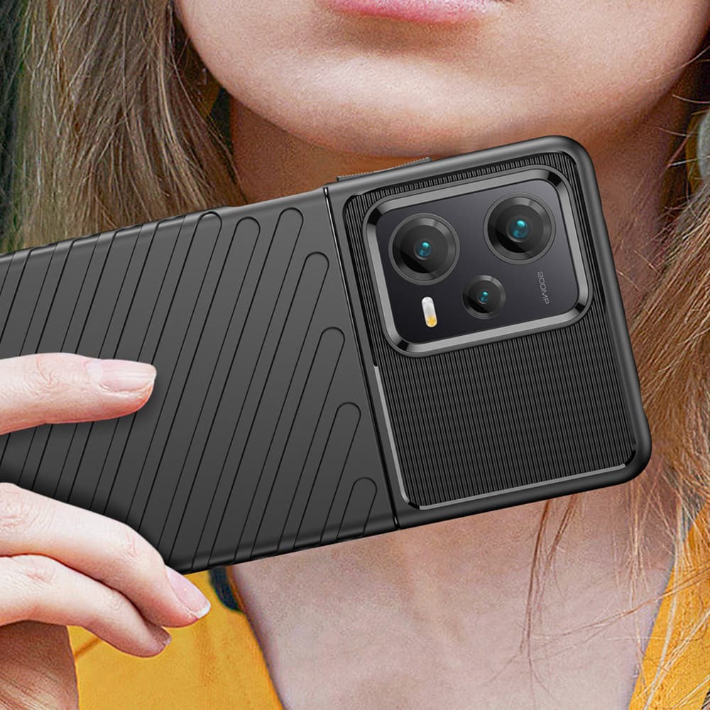 Thunder Case ovitek za Xiaomi Redmi Note 12 Pro+ (silikon, črn) 5