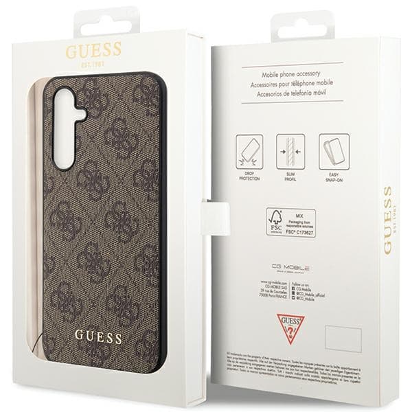 Guess GUHCS23FEGF4GBR 4G Charms torbica za Samsung S23 FE, rjava 8