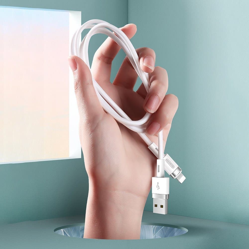 Joyroom podatkovni kabel USB-A / Lightning 2.4A 1.2m - bel 3