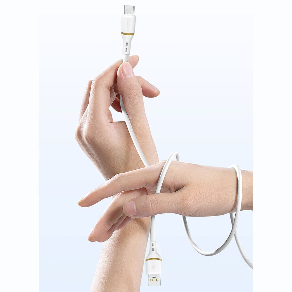 Dudao L25C USB-C na USB-C silikonski kabel 60W 1m - bel 4
