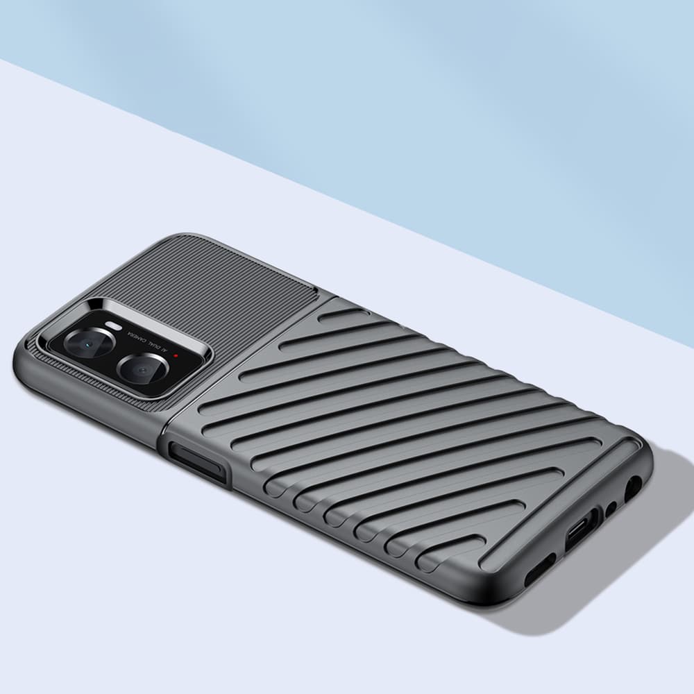 Thunder Case ovitek za Oppo A76 / A36 / Realme 9i - črn 8