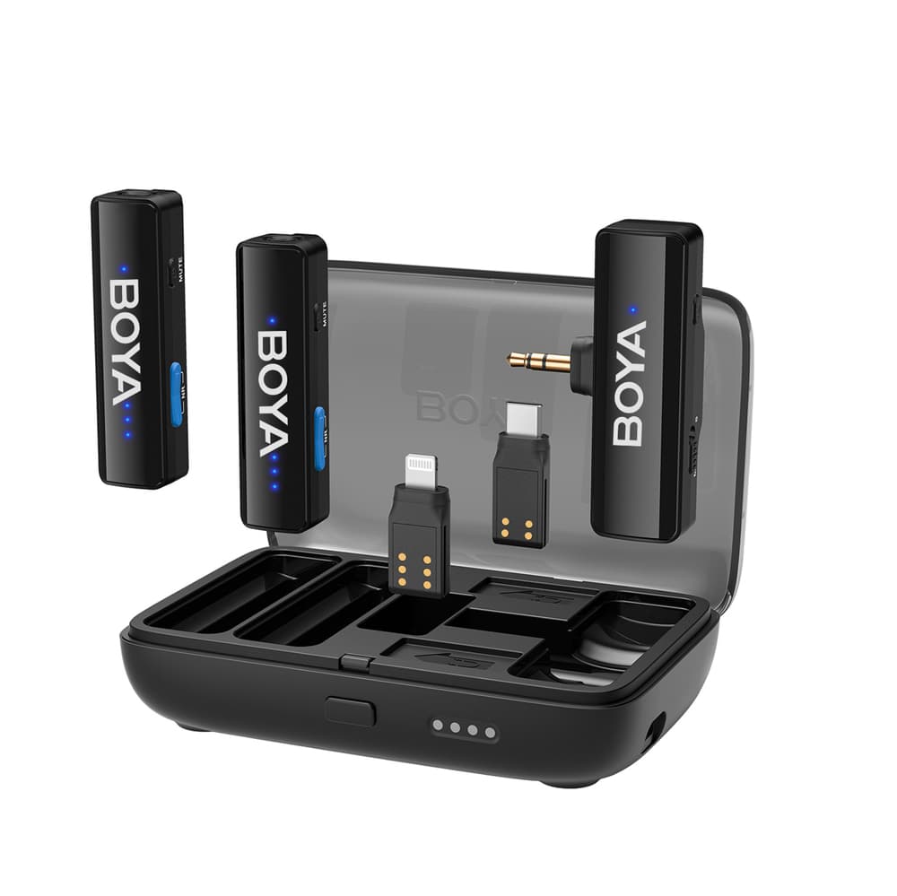 Boya Boyalink V2.0 brezžični mikrofon, 2.4GHz, USB-C, črn
