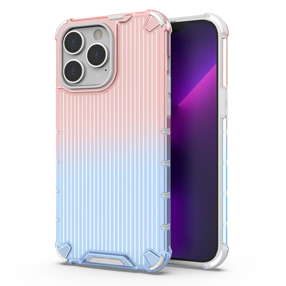 Ombre Protect oklopni ovitek za iPhone 13 Pro - roza/modra