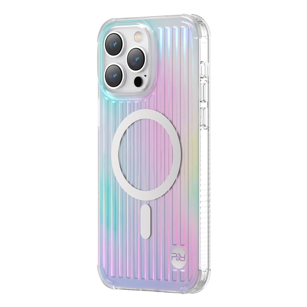 Kingxbar PQY Go Out Series magnetni ovitek za iPhone 14 Plus MagSafe - laserska barva