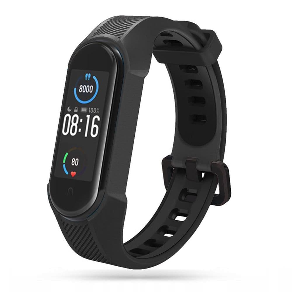 Tech-Protect Armor pašček za Xiaomi Mi Smart Band 5 / 6 / 7 / NFC - črn