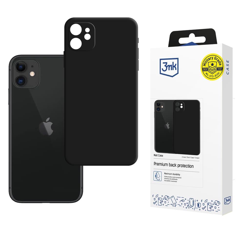 3mk Matt Case črno etui za Apple iPhone 11