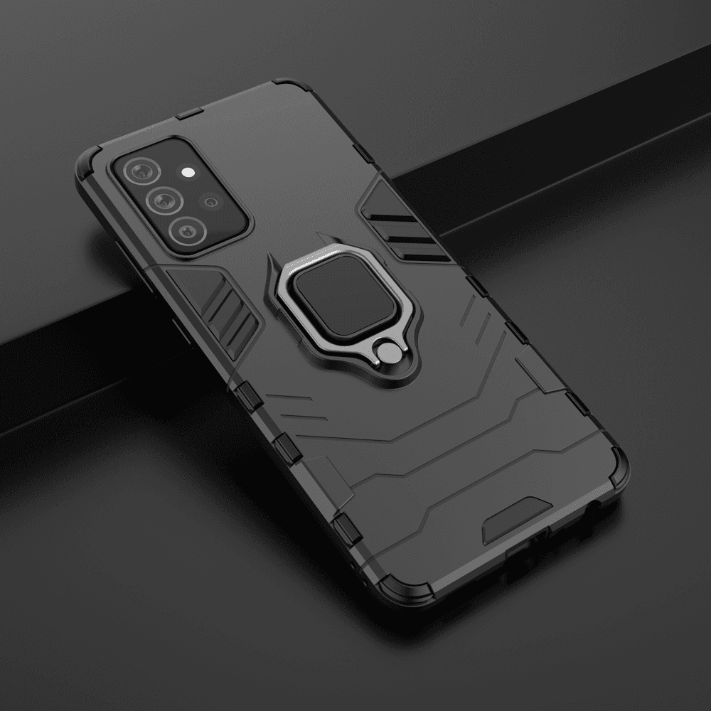 Ovitek Ring Armor s stojalom za Samsung Galaxy A72 4G - črn 7