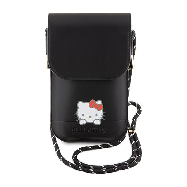 Usnjena torbica Hello Kitty Leather Daydreaming Cord - črna 2