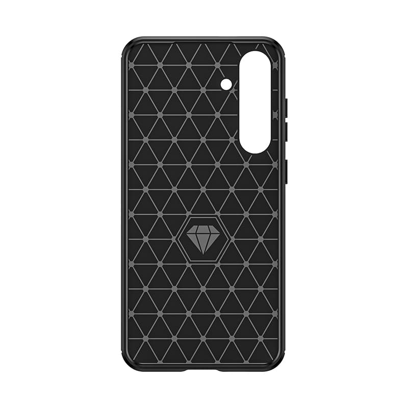 Carbon Case ovitek za Samsung Galaxy S24+ - črn, fleksibilen silikon 2
