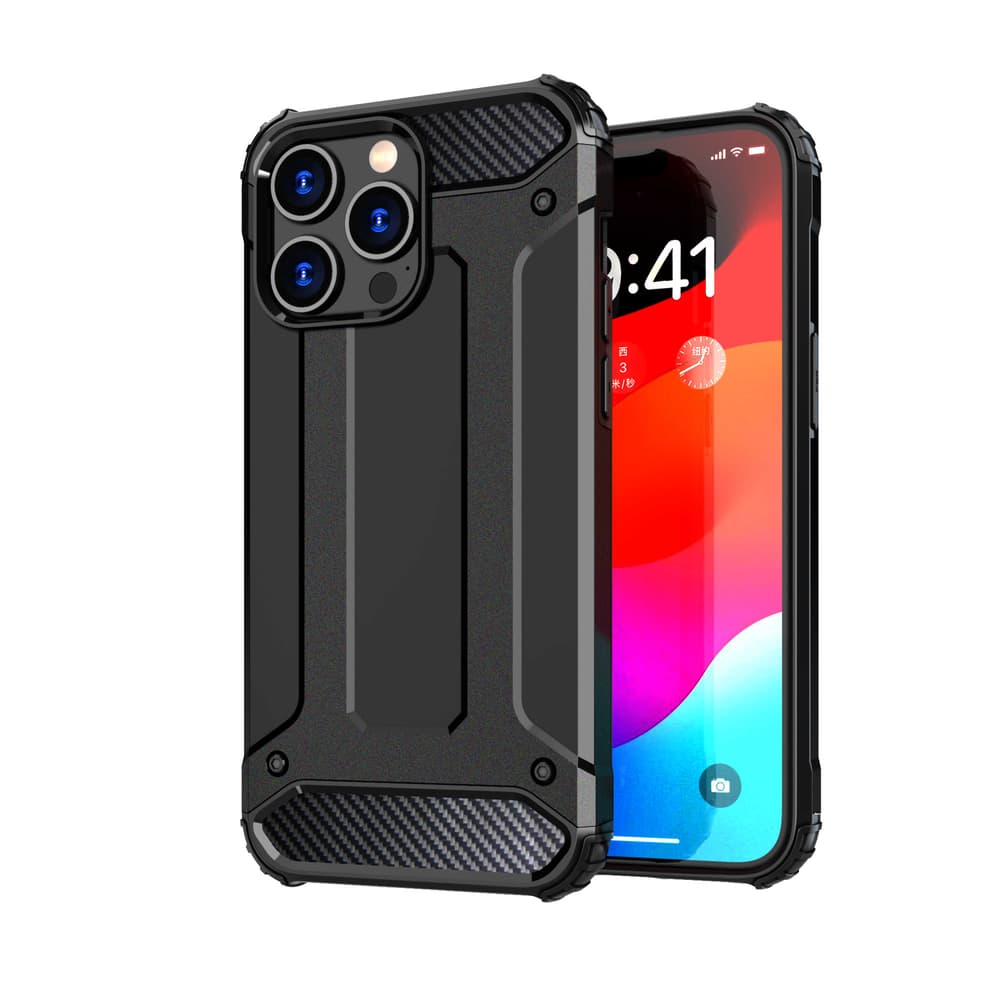 Hibridni ovitek Armor za iPhone 15 Pro Hurtel - moder 2