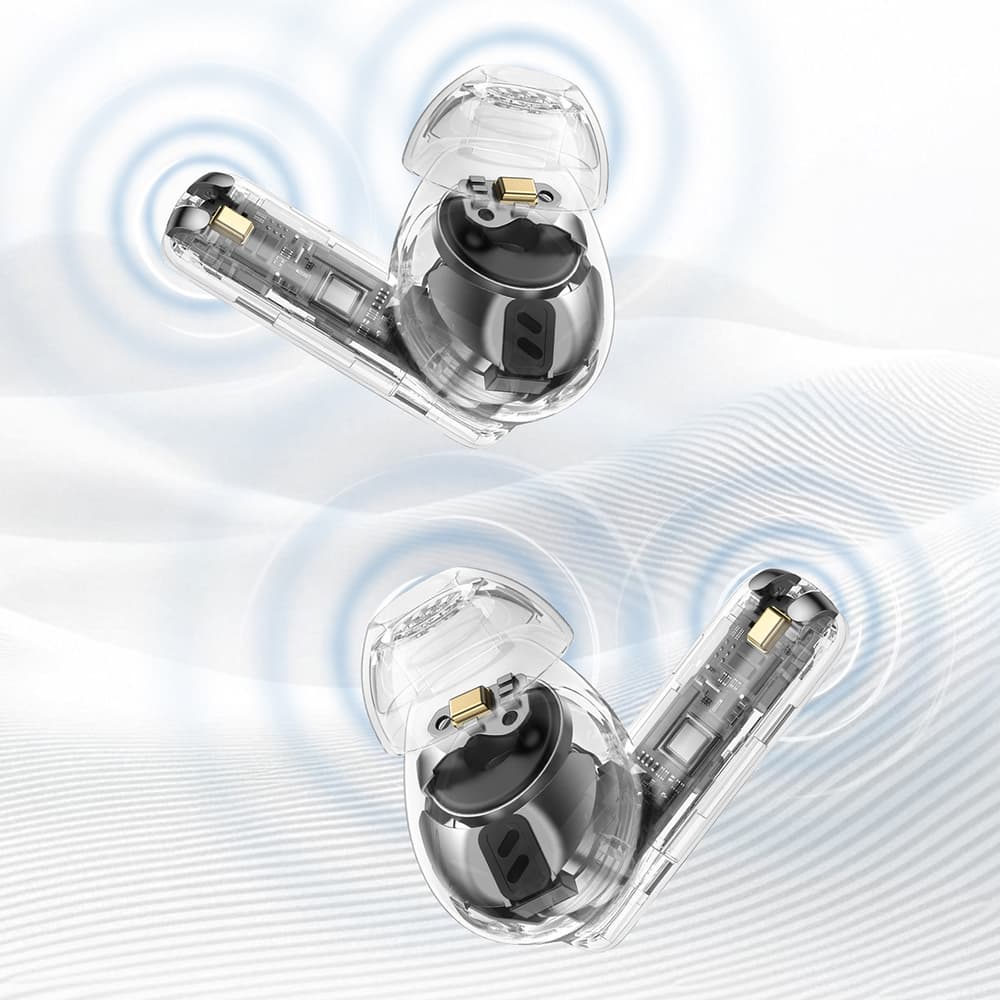 Dudao U21 TWS ANC ENC Bluetooth slušalke - črne 3