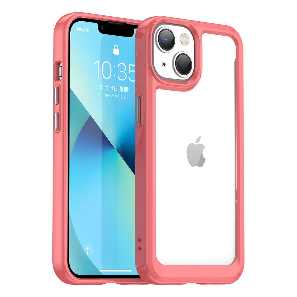 Hurtel Outer Space ovitek za iPhone 14 Plus - rdeča