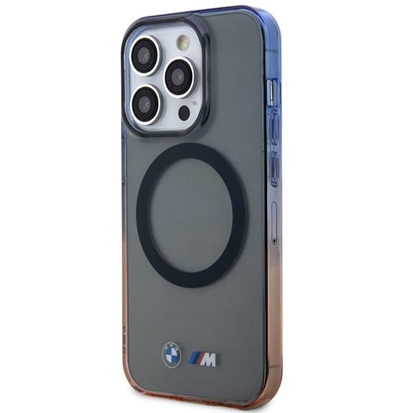 Ovitek za iPhone 14 Pro Max BMW Gradient Bumper MagSafe, siv 2