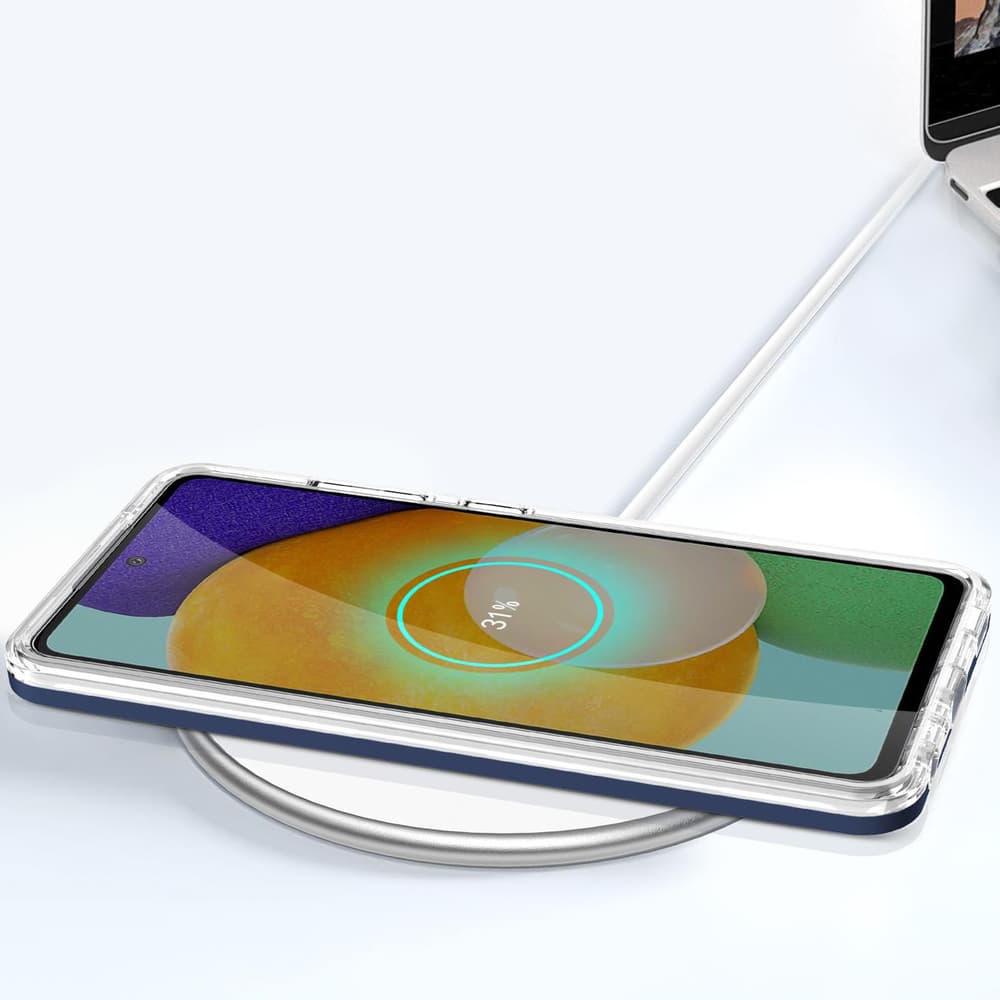 Hurtel Clear 3in1 ohišje za Samsung Galaxy A73, Modro 7