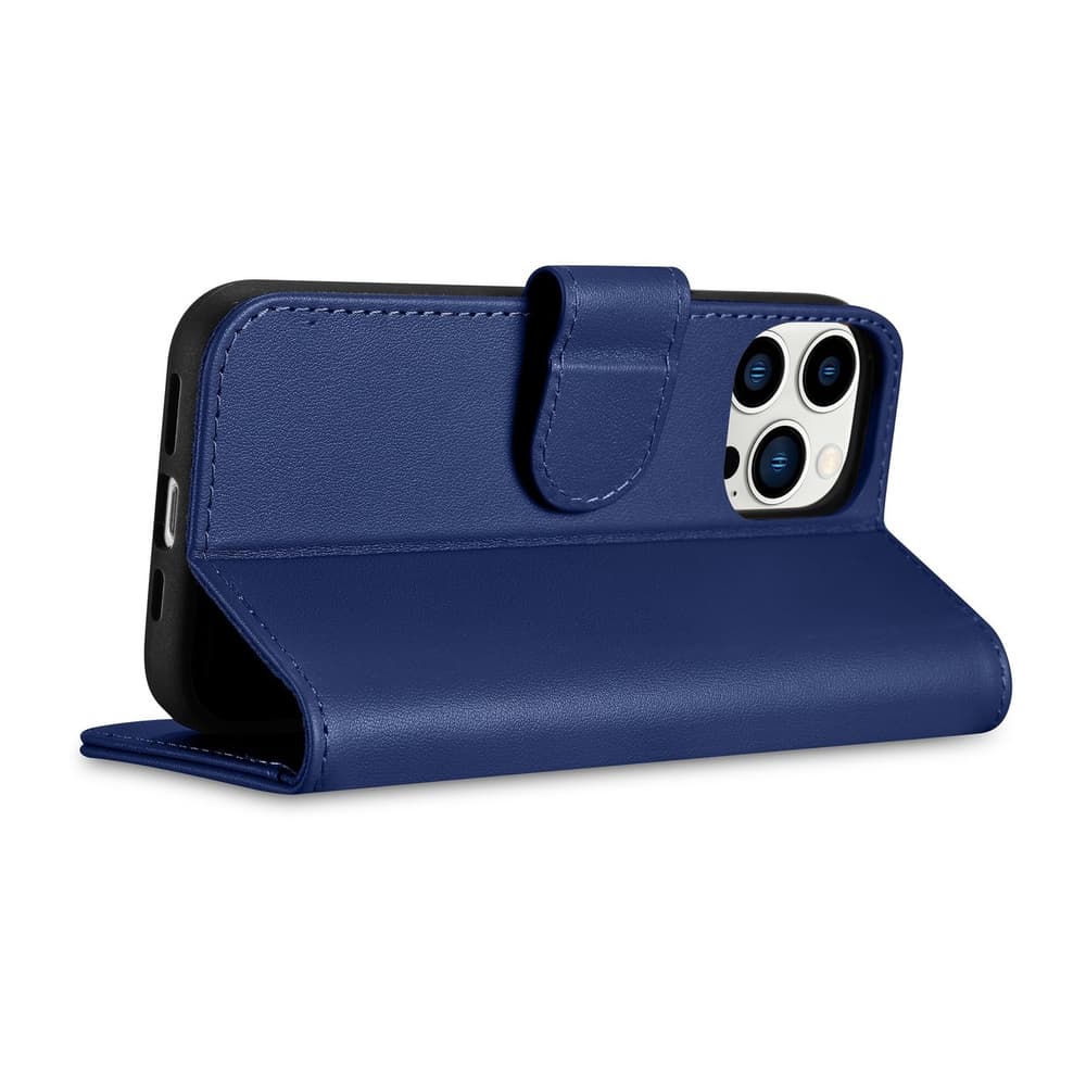 iCarer denarnica ovitek 2v1 za iPhone 14 Pro, modra, Anti-RFID 8