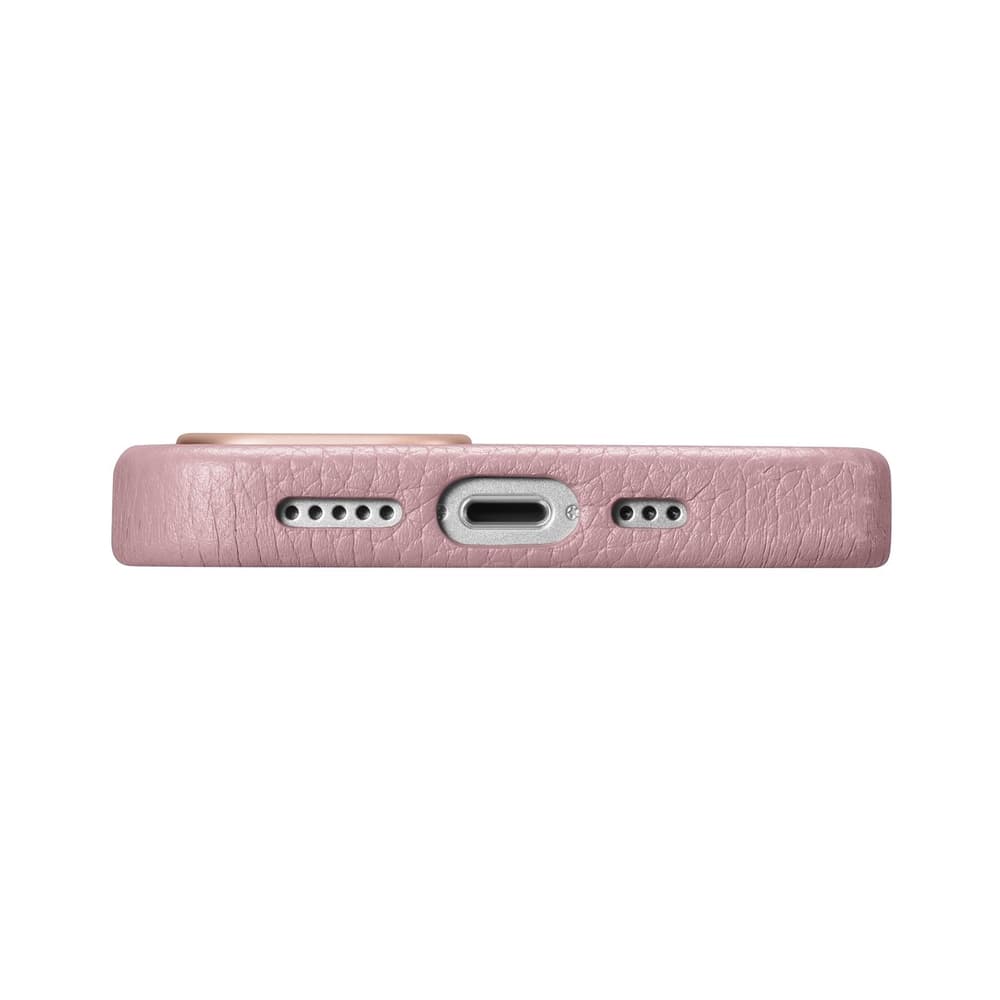 Ovitek iCarer Litchi za iPhone 14 Plus, roza 5